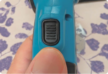 Customer holding the BoxHound cutter