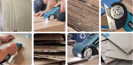 Customer photos of the BoxHound cutter in use