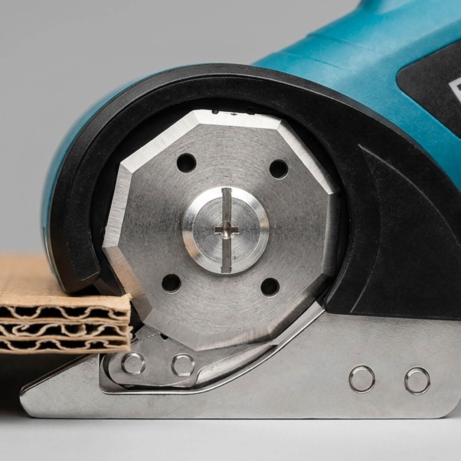 Close-up of the rotary blade