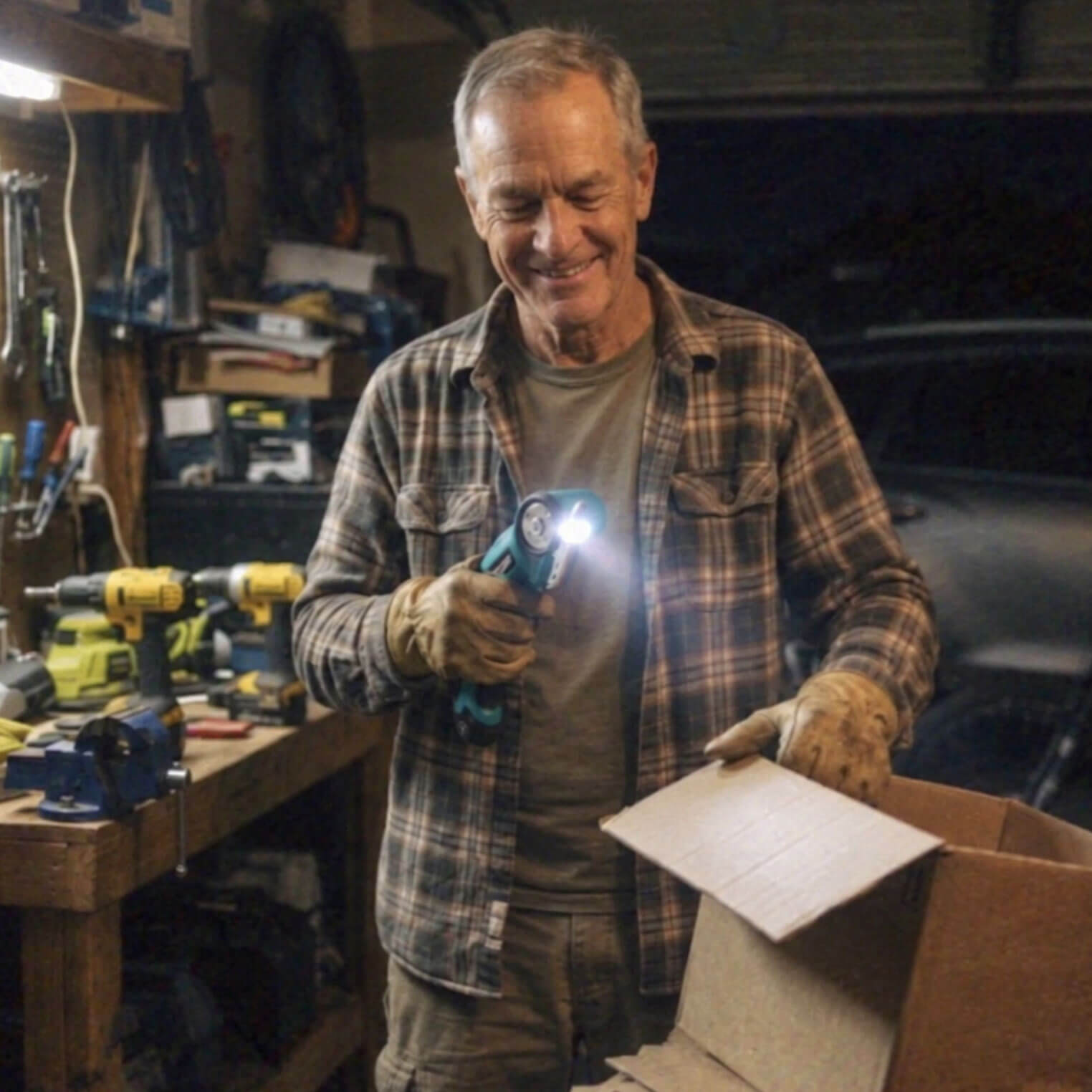 Cutting down a box by hand